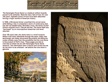 Tablet Screenshot of kensingtonrunestone.us